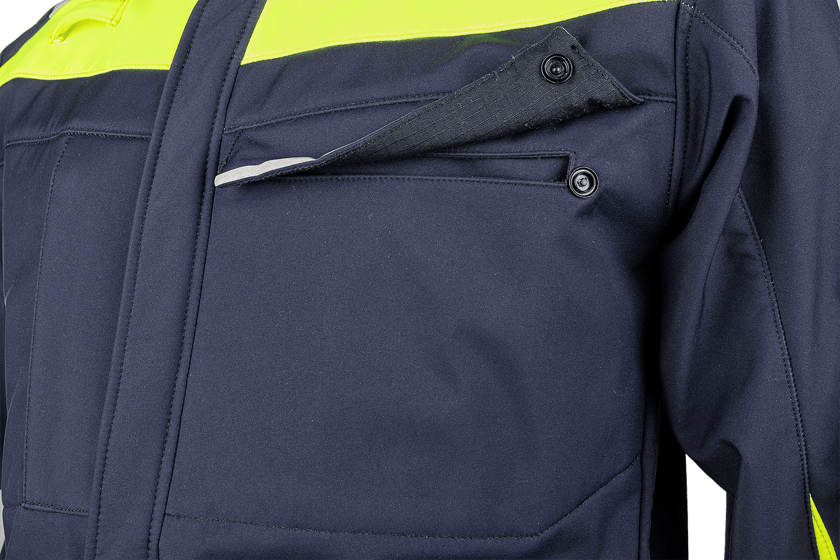 Sioen PRO Umiat in Navy blue/High-vis yellow