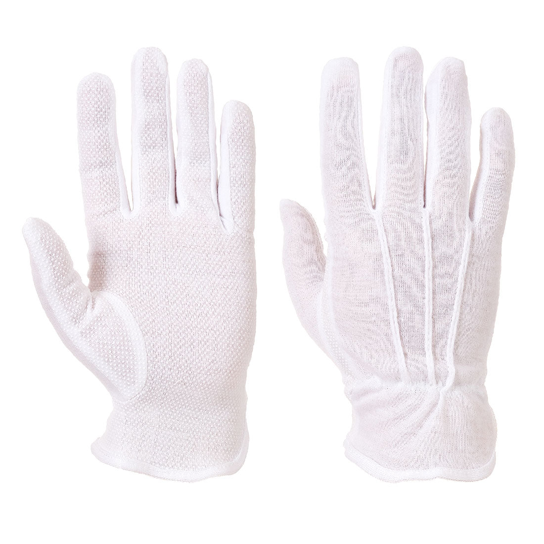 Portwest Liner 24 PVC Microdot Glove in White, main product image