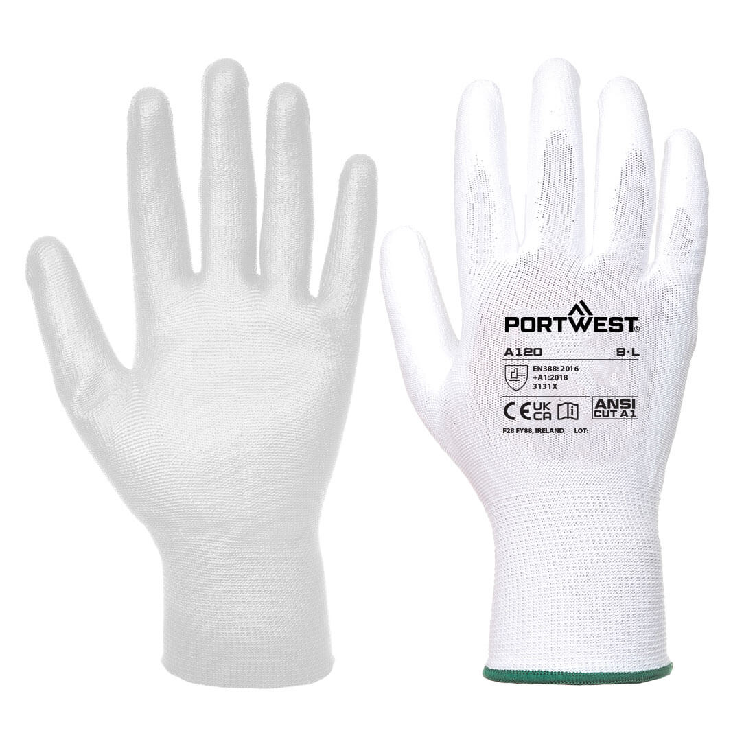 Portwest Grip 13 PU Palm Glove in White, image 4