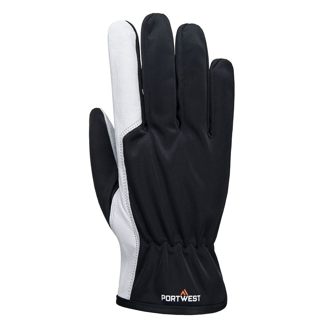 Portwest Mechanic 120 Leather Palm Glove in Grey, main product image