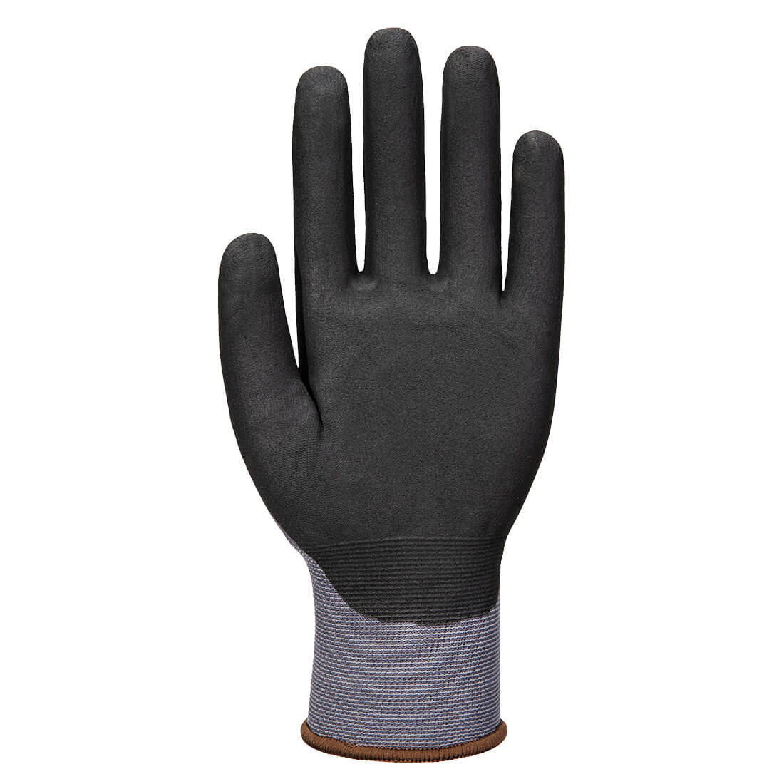 Portwest A356 ESD 15 Nitrile Essential Glove (Pk12) in Grey/Black, back view