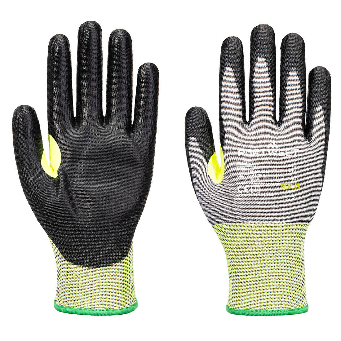 Portwest CS Cut E15 PU Glove in Grey/Black, main product image