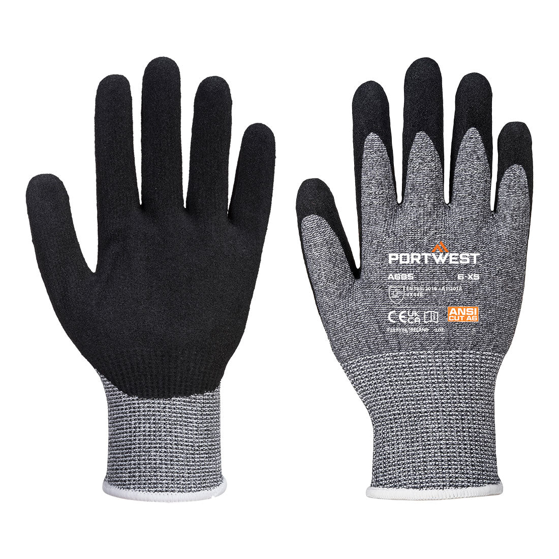 Portwest Cut E13 Nitrile Glove in Grey, main product image