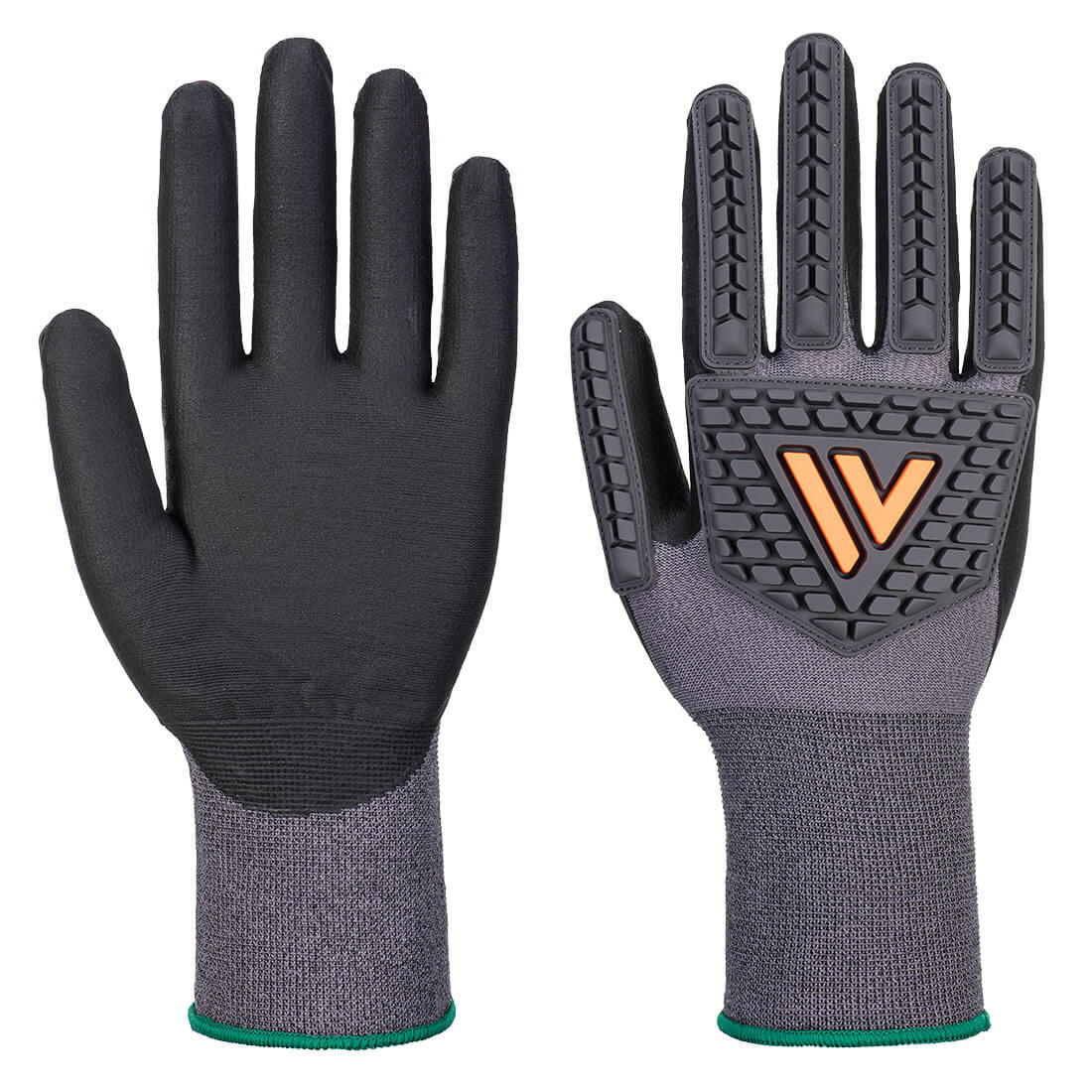 Portwest Impact 15 Nitrile Micro Foam Glove in Black, main product image
