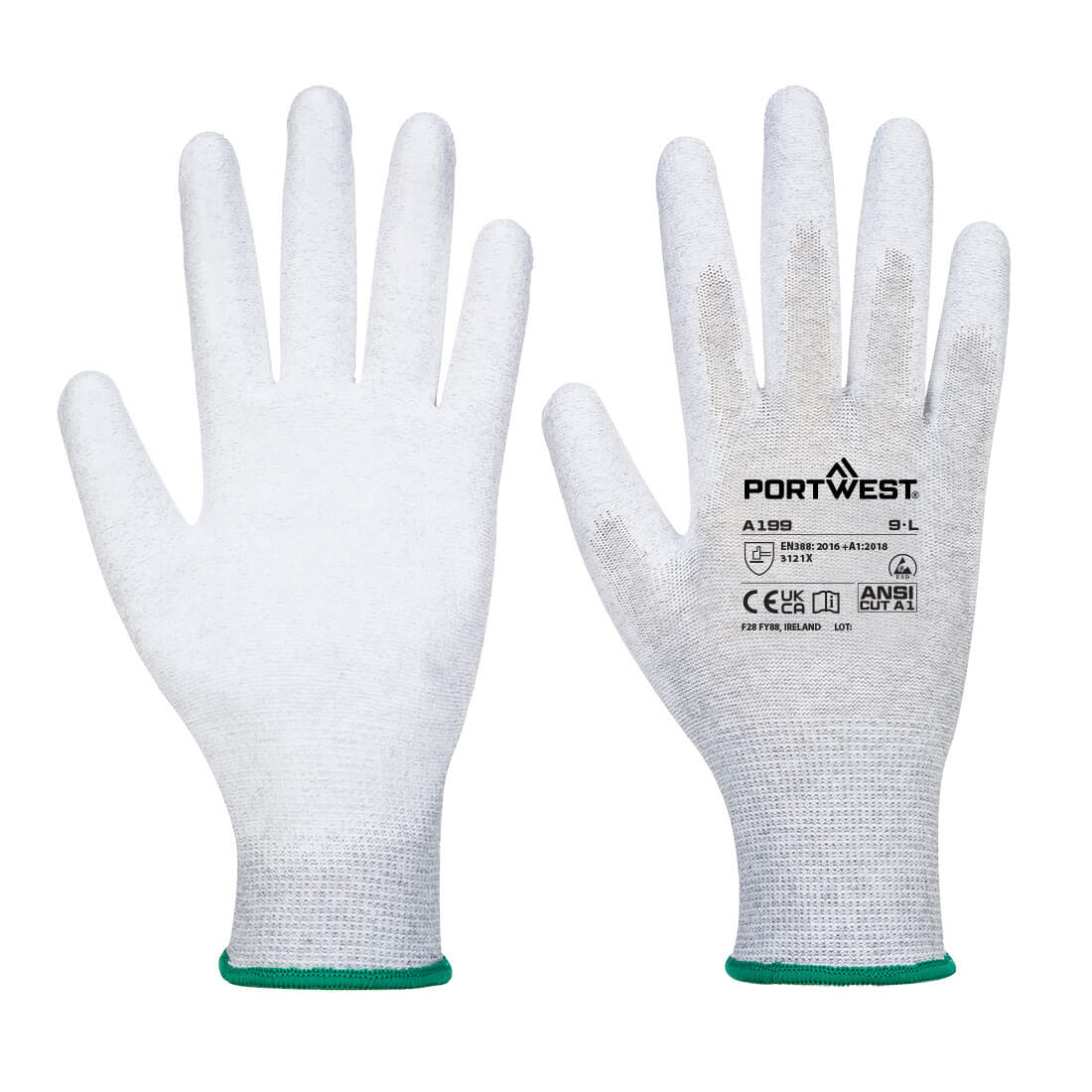 Portwest ESD 13 PU Palm Essential Multipack in Grey, main product image