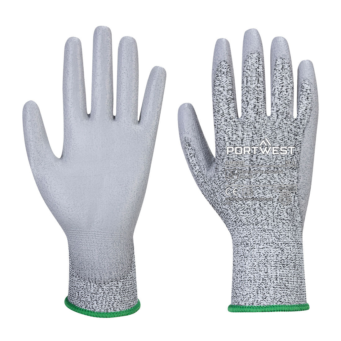 Portwest Cut B13 PU Glove Essential Multipack in Grey, main product image