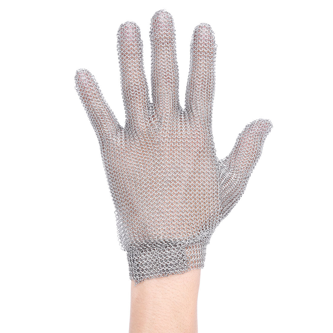 Portwest AC01 Chainmail Glove in Silver, back view