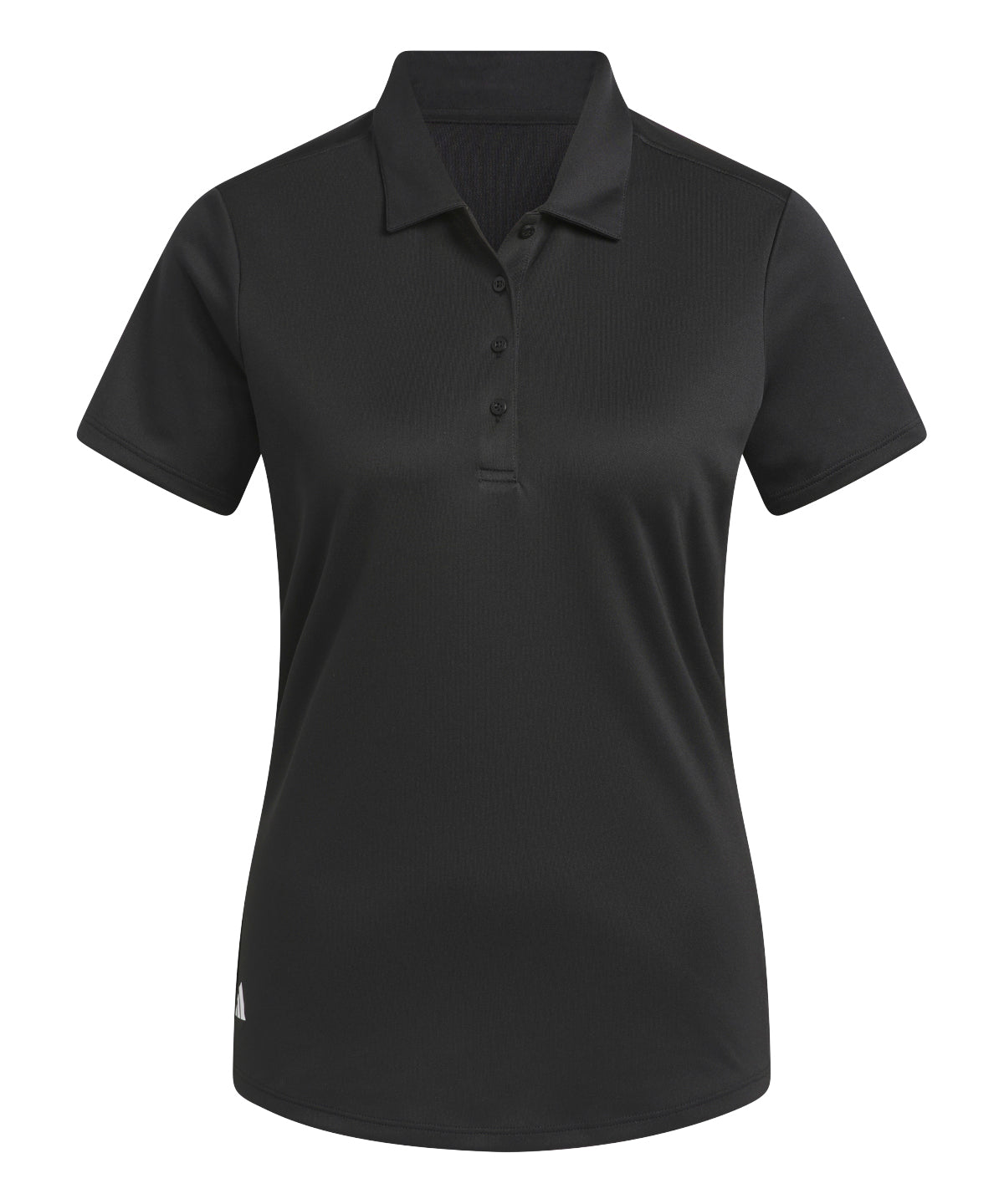 adidas Women's Performance polo in Black, front view