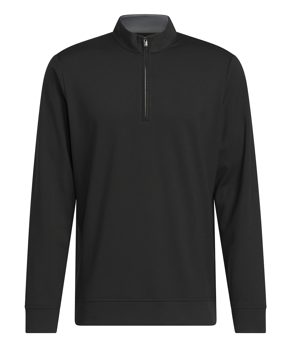 adidas Ultimate 365 classic quarter-zip in Black, front view