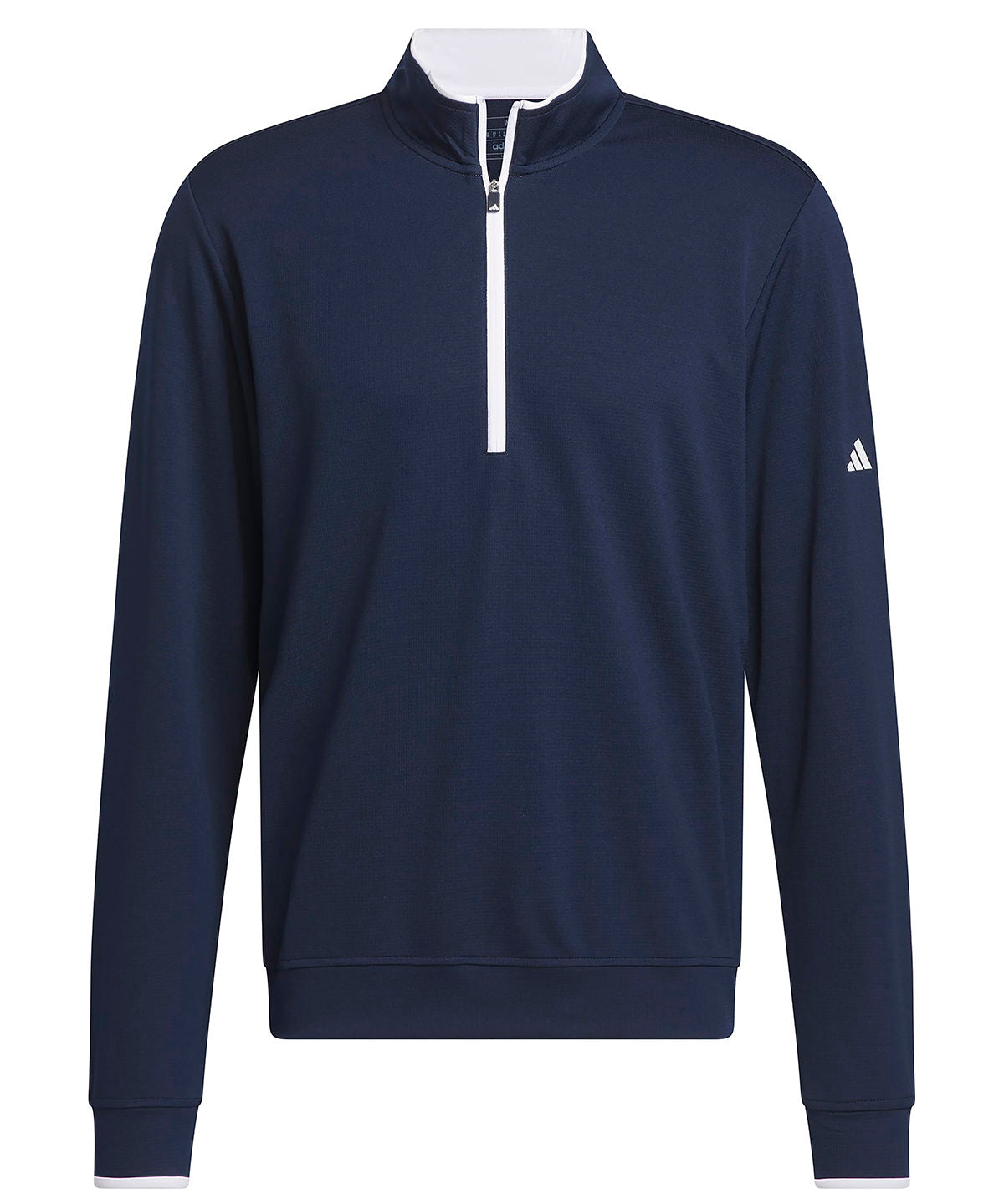 adidas UPF lightweight quarter-zip pullover in Collegiate Navy, front view