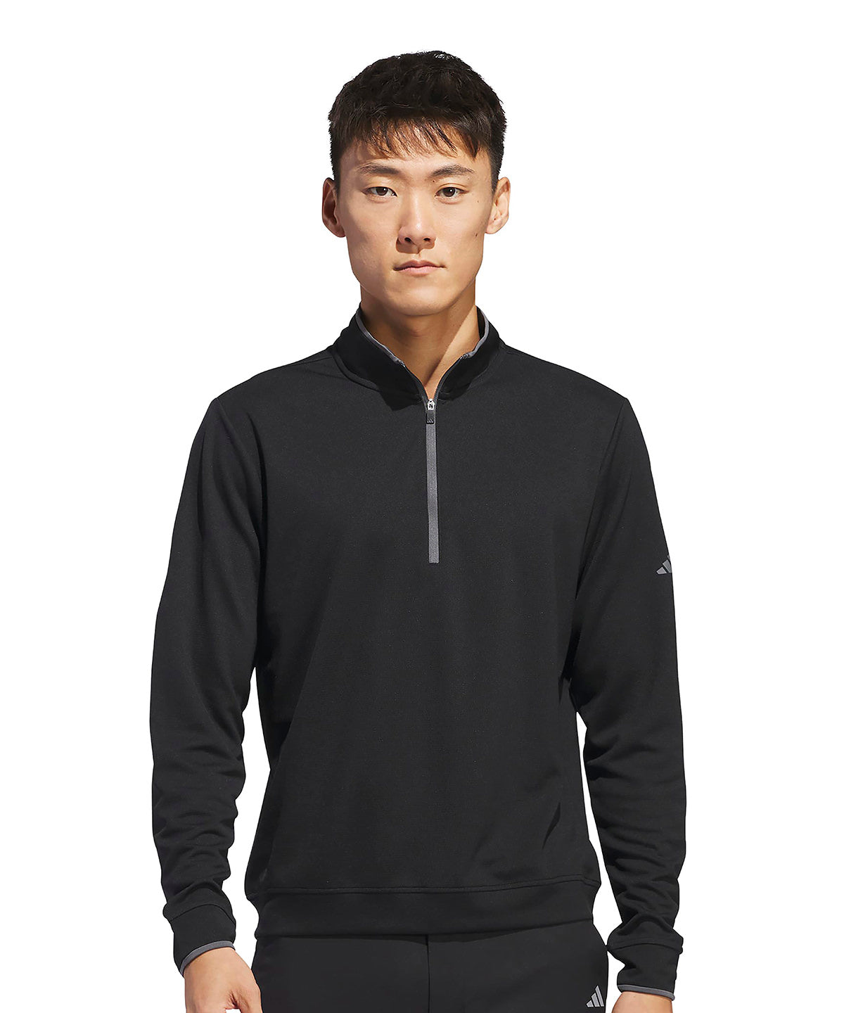 adidas UPF lightweight quarter-zip pullover, lifestyle photo