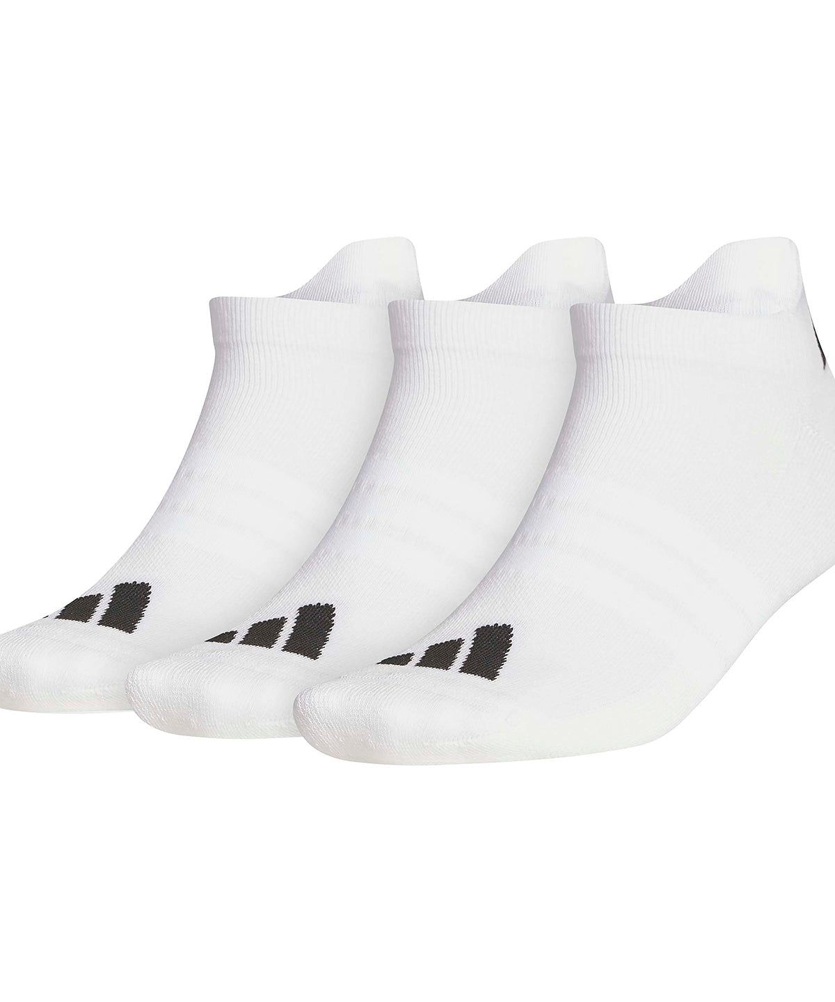 adidas 3-pack ankle socks in White, front view
