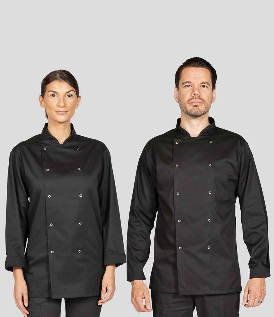 Dennys Long Sleeve Chef's Jacket in Black
