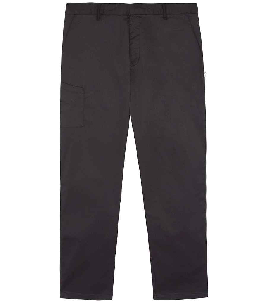 ADC Slim Fit Stretch Trousers in Black, front view