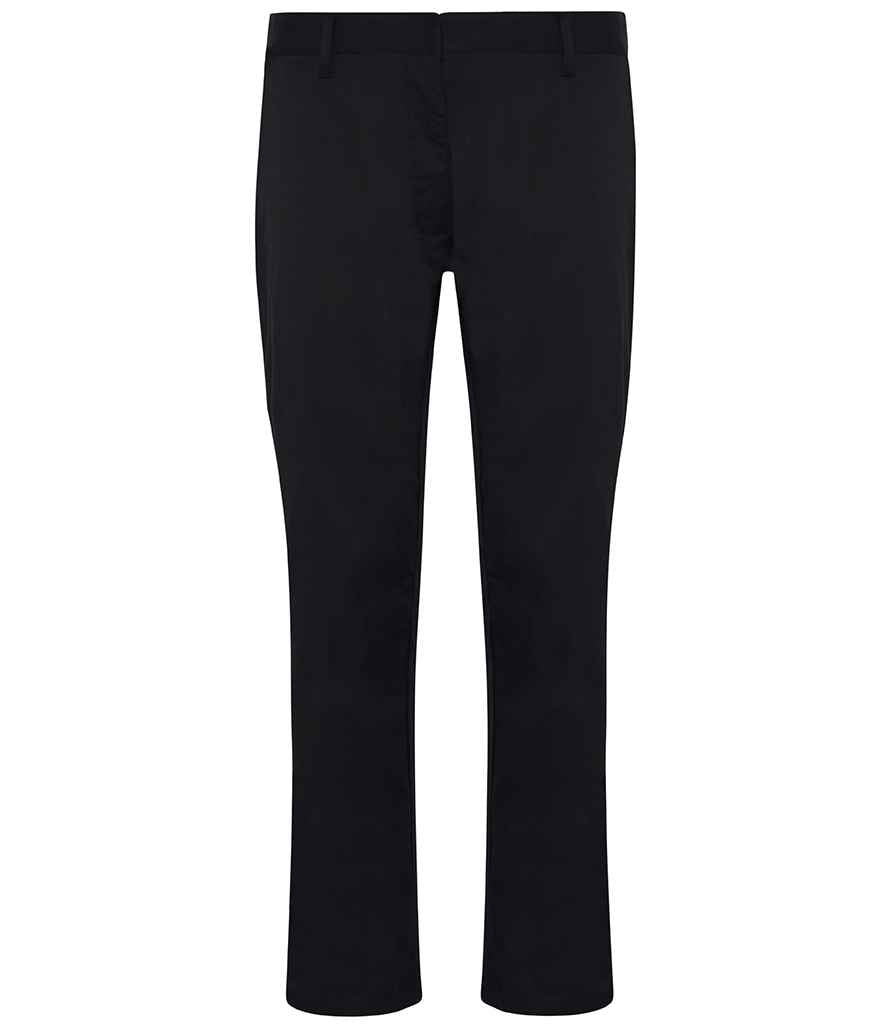ADC Ladies Slim Fit Stretch Trousers in Black, front view