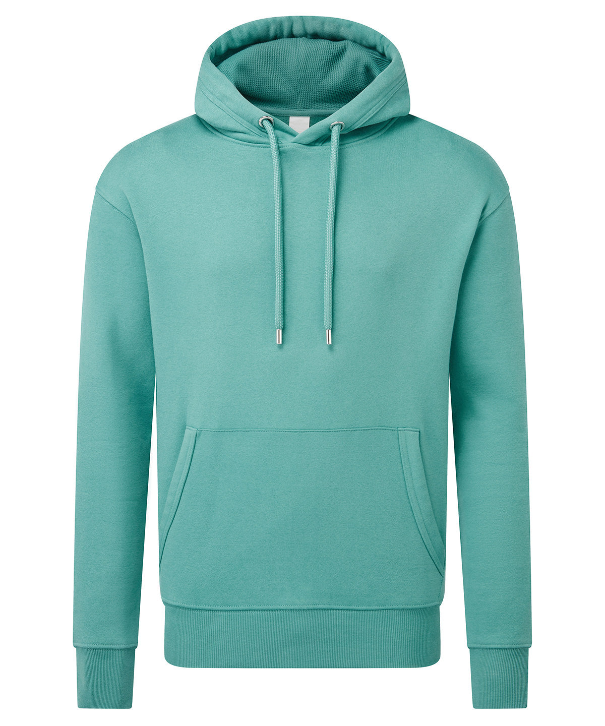 Anthem Men's hoodie in Teal, front view