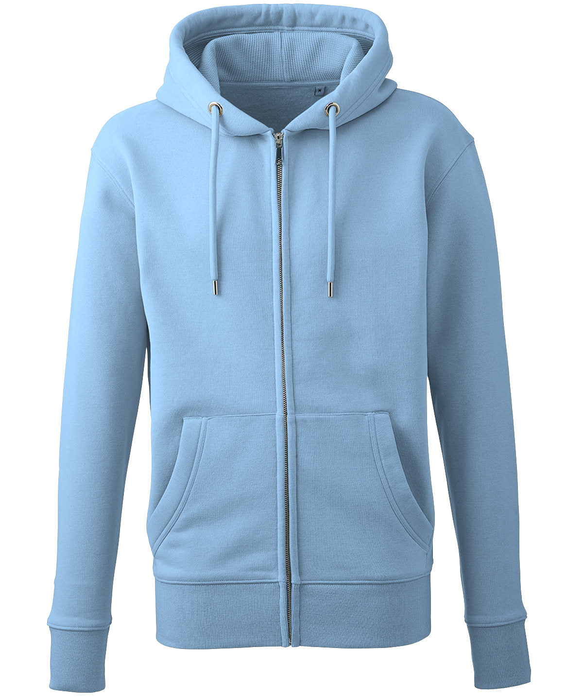 Anthem Men's full-zip hoodie in Light Blue, front view