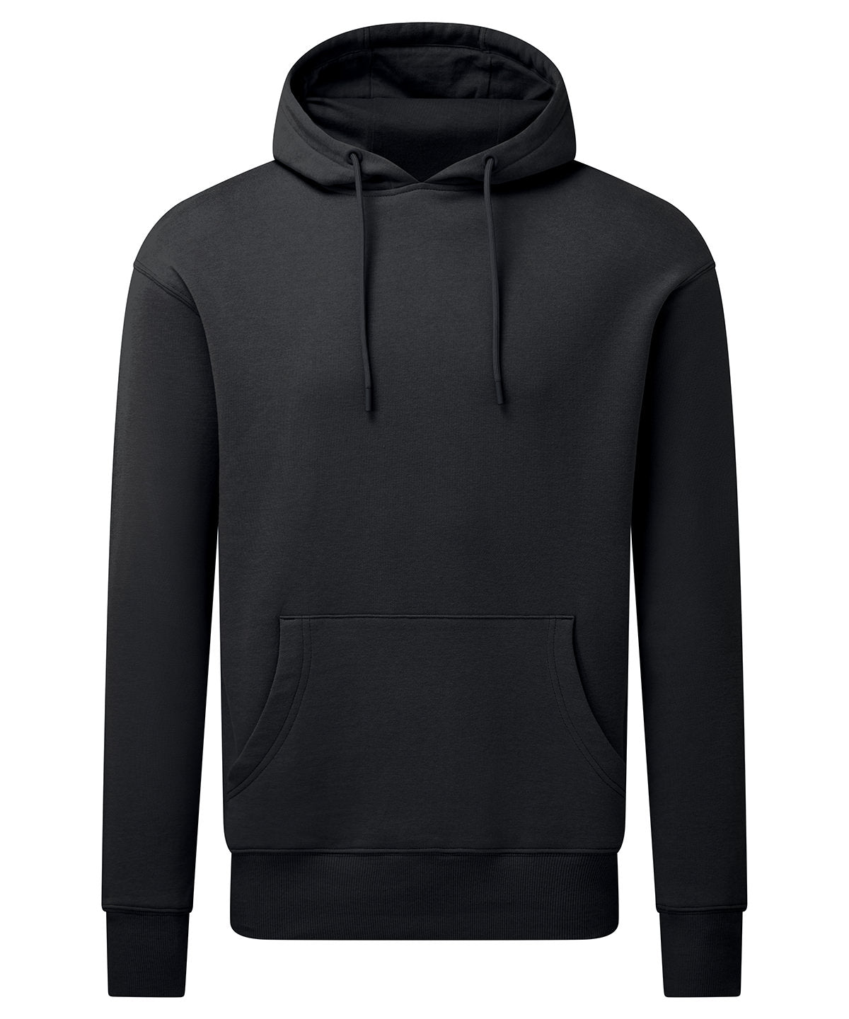 Anthem Unisex hoodie in Black, front view