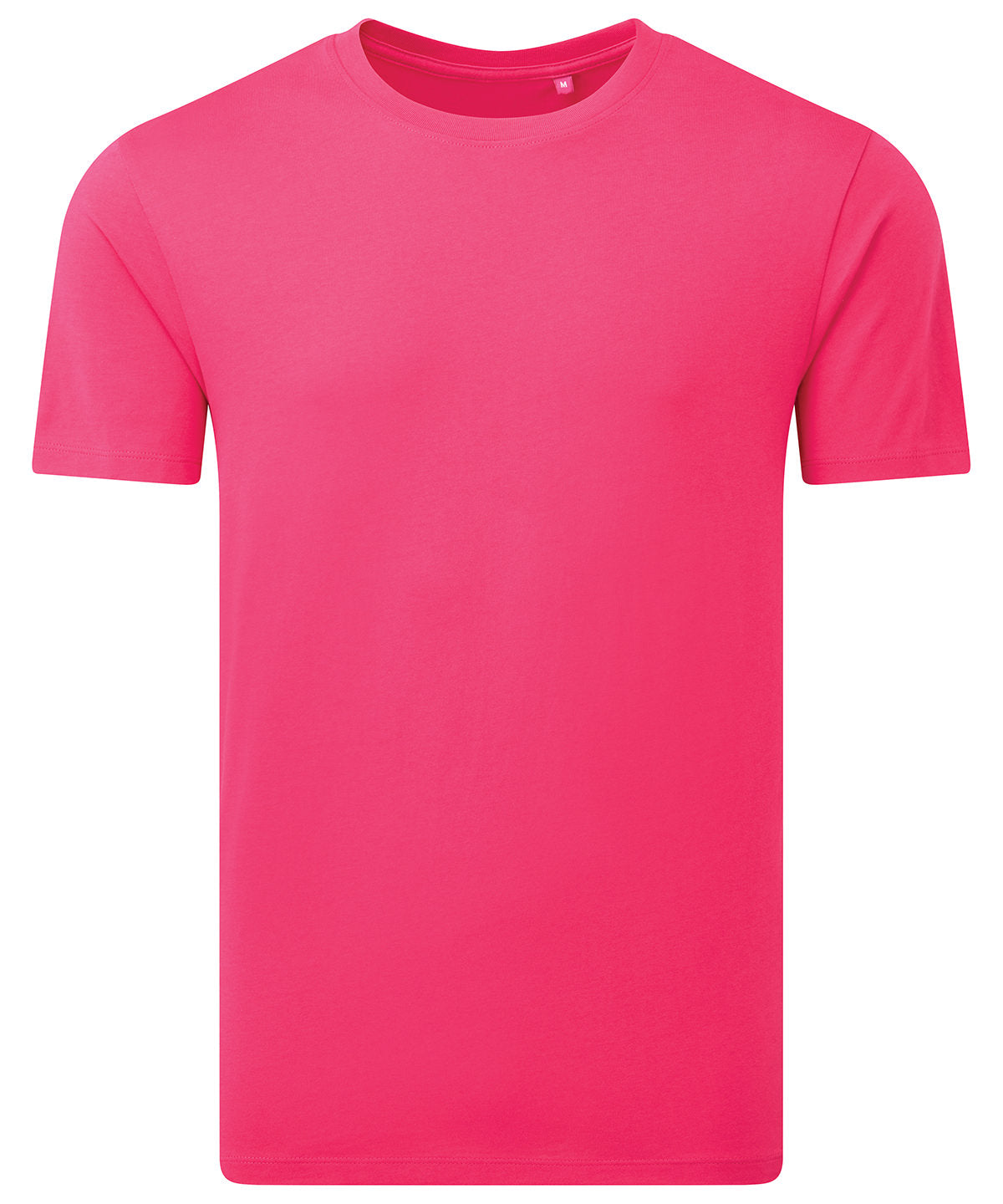 Anthem Midweight t-shirt in Hot Pink, front view