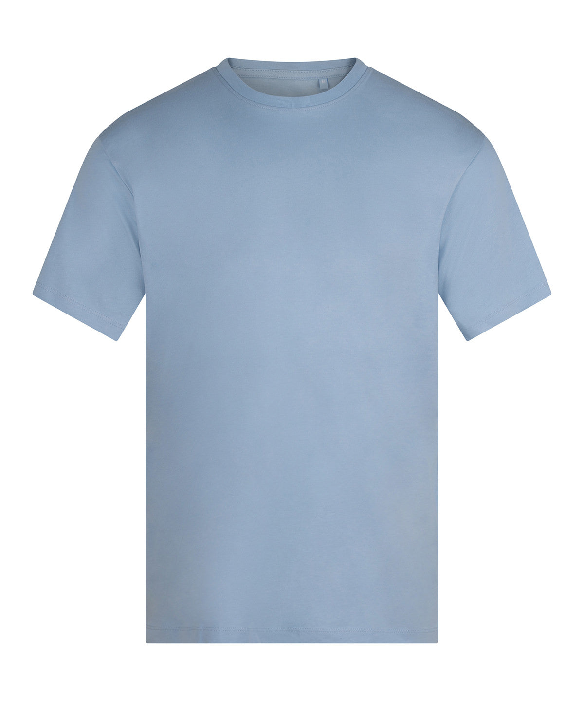 Anthem Midweight t-shirt in Light Blue, front view