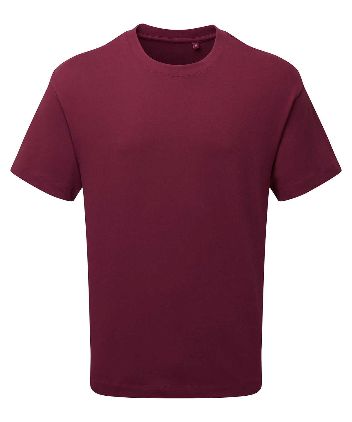 Anthem Heavyweight t-shirt in Burgundy, front view
