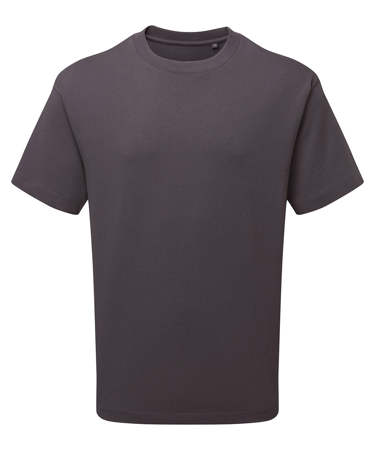 Anthem Heavyweight t-shirt in Charcoal, front view