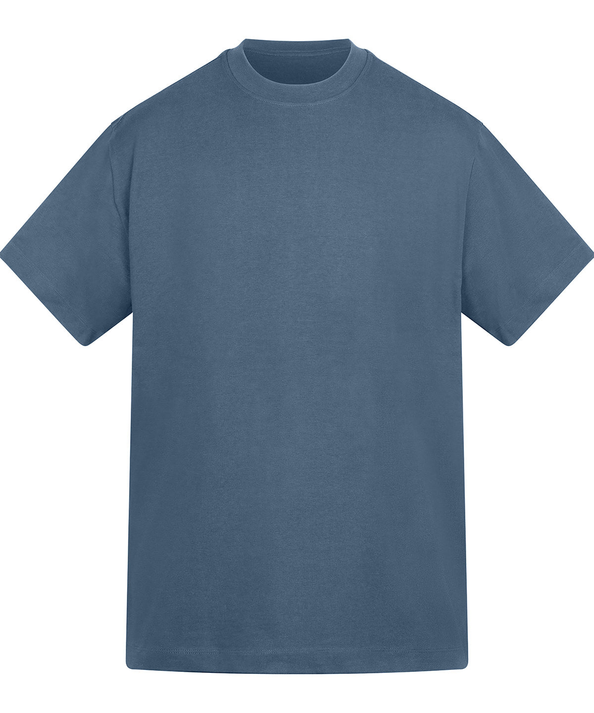 Anthem Amplify heavyweight t-shirt in Indigo Blue, front view
