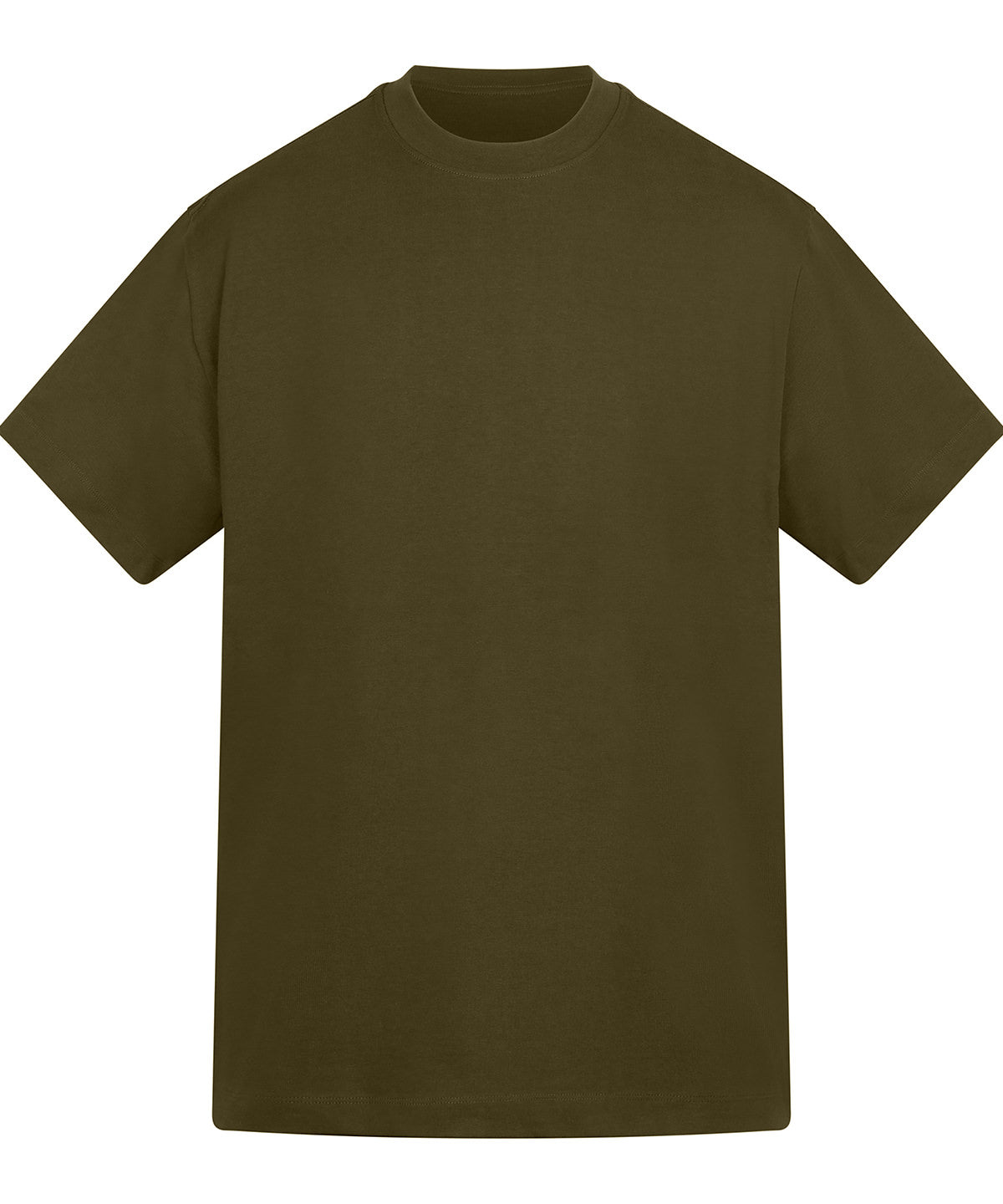 Anthem Amplify heavyweight t-shirt in Khaki, front view