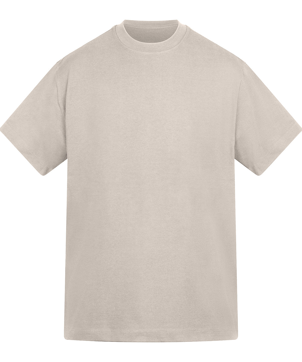 Anthem Amplify heavyweight t-shirt in Stone, front view