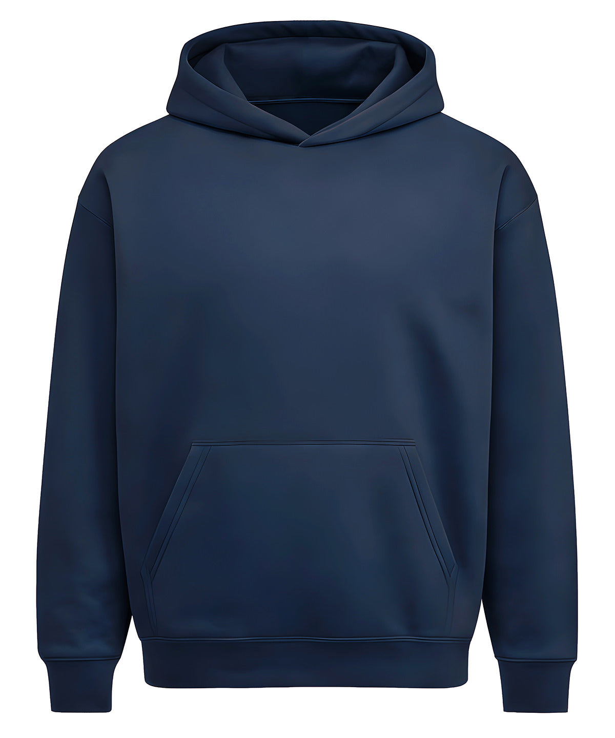 Anthem Heavy bass hoodie in Navy, front view