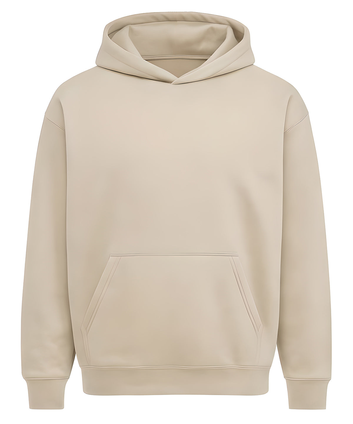 Anthem Heavy bass hoodie in Stone, front view