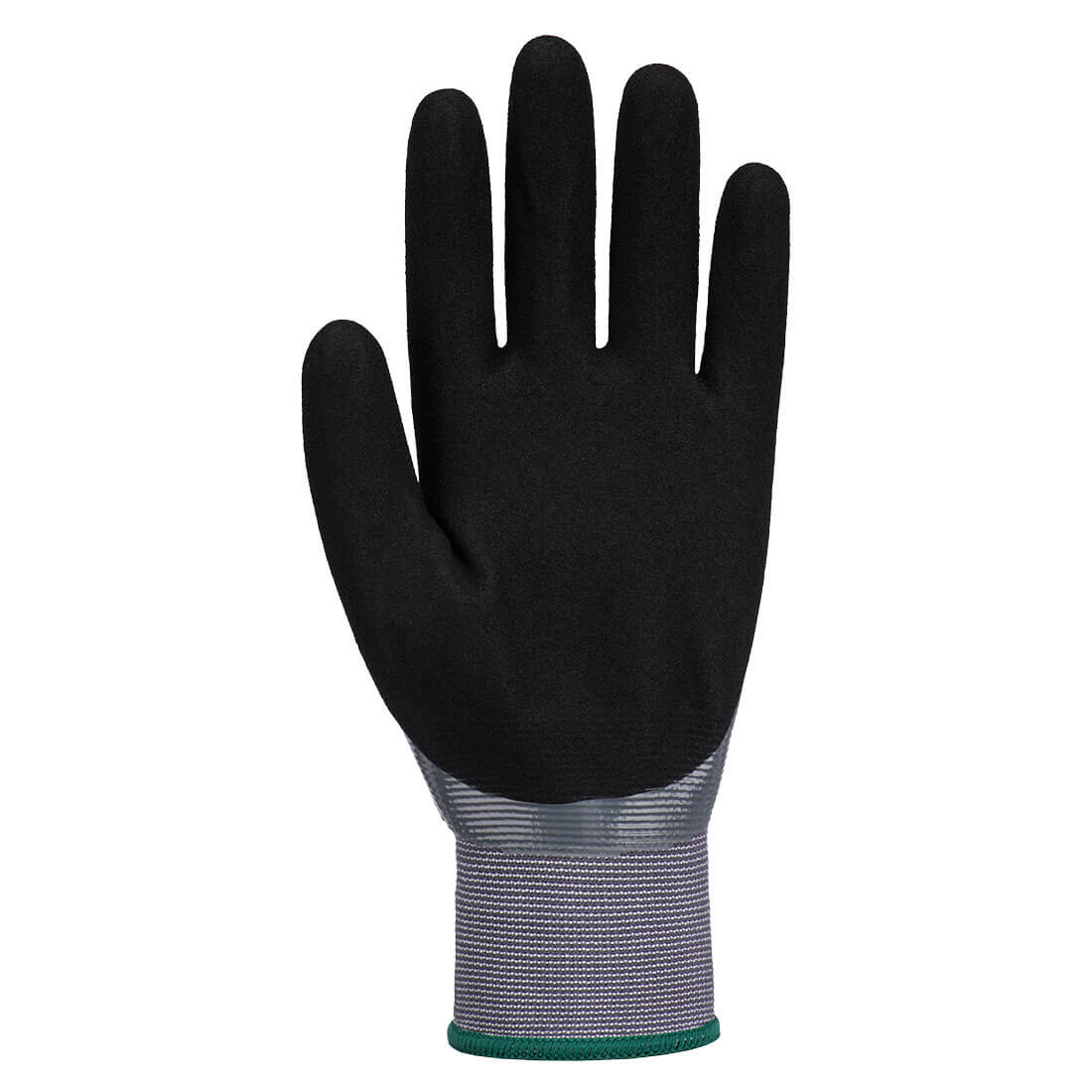 Portwest AP37 Grip 15 Nitrile Foam Touch Screen Glove in Grey/Black, back view