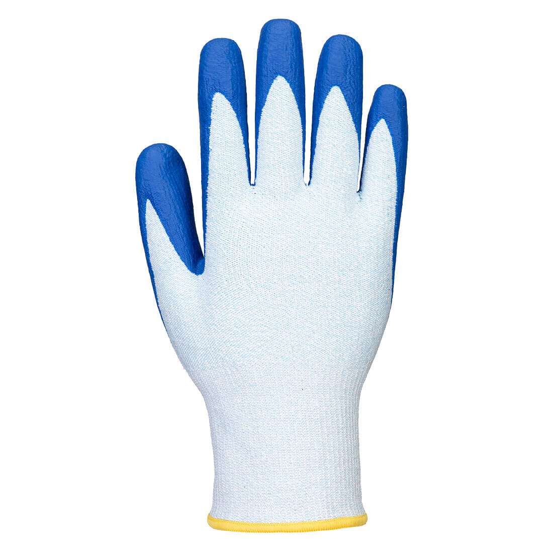 Portwest AP74 FD Cut C13 Nitrile Glove in Blue, back view