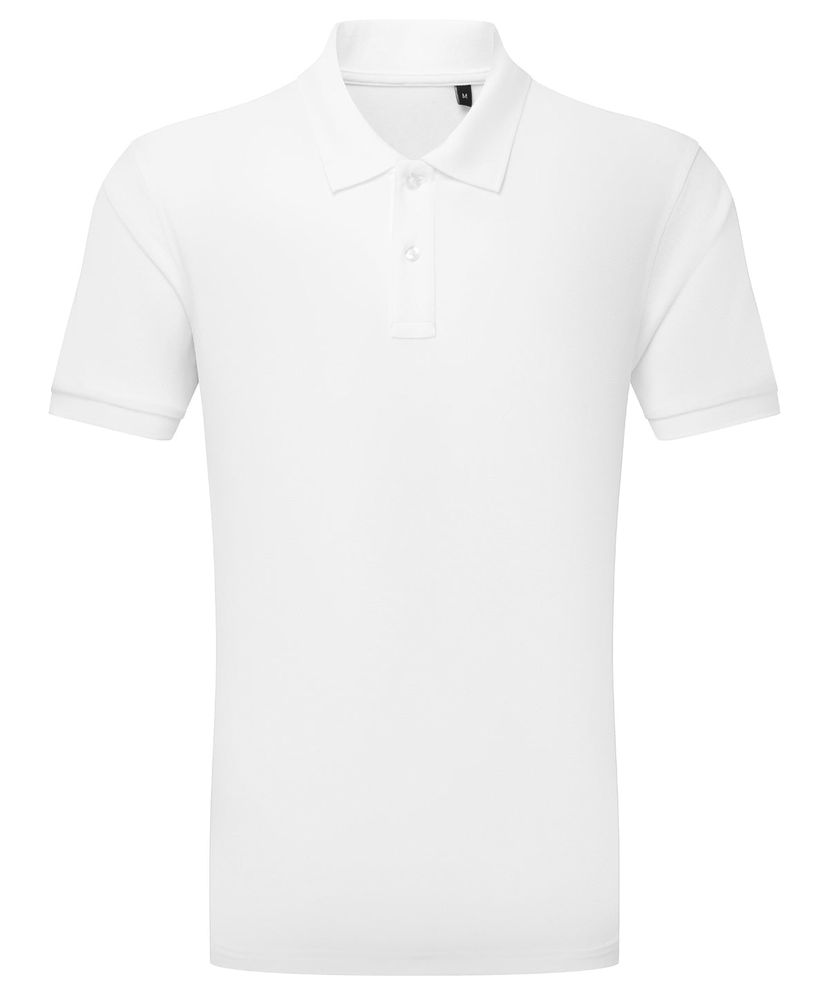 Asquith & Fox Men's GlacierTech polo in White, front view