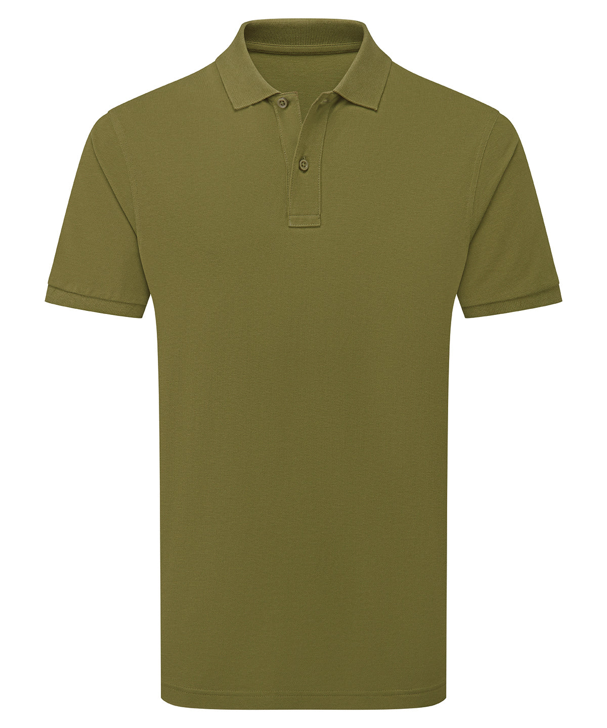Asquith & Fox The polo in Earth Green, front view