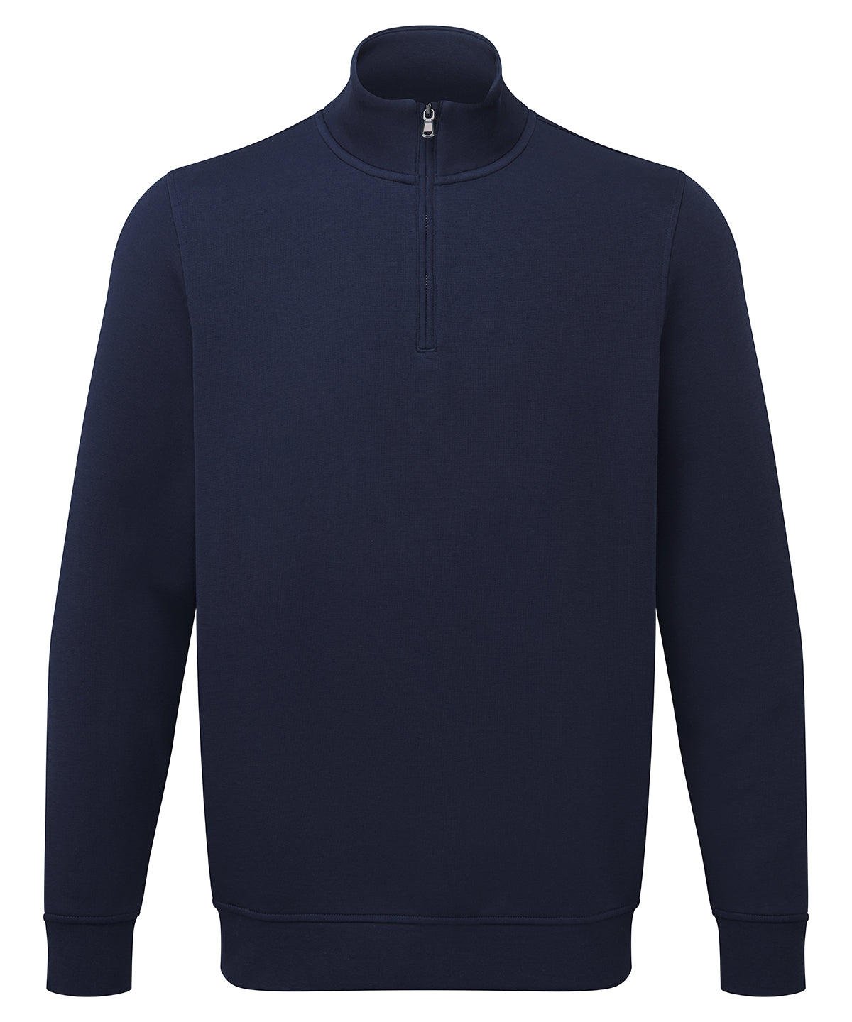Asquith & Fox Men’s ¼-zip premium sweatshirt in Navy, front view