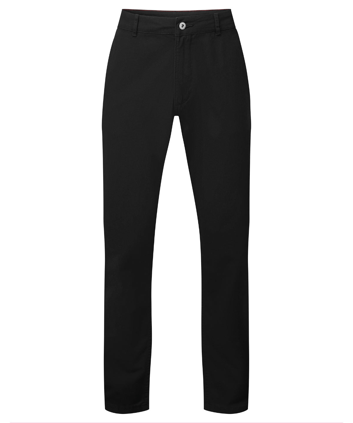 Asquith & Fox Men's Classic fit chinos in Black, front view