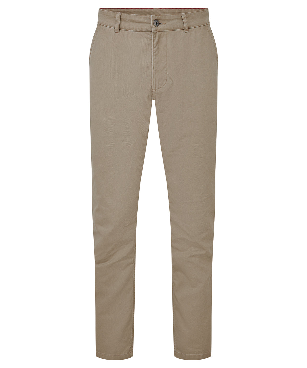 Asquith & Fox Men's Classic fit chinos in Khaki, front view