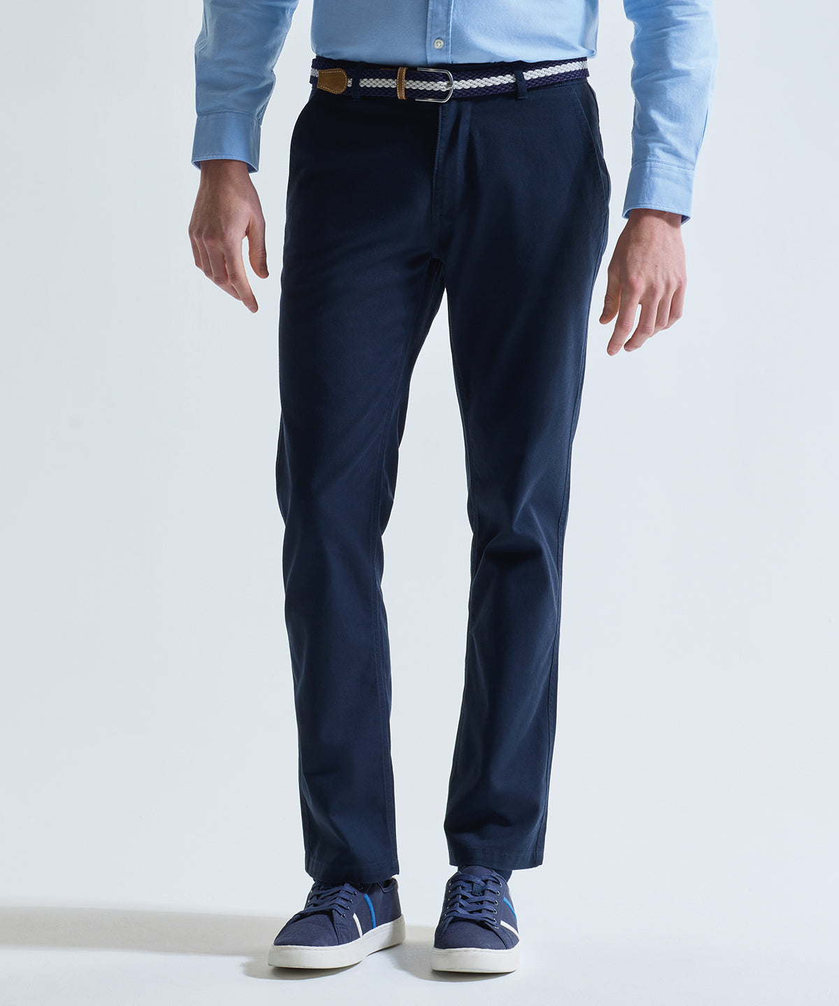 Asquith & Fox Men's Classic fit chinos, lifestyle photo