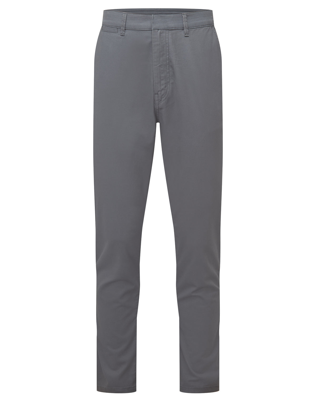 Asquith & Fox Men’s ultimate chinos in Charcoal, front view