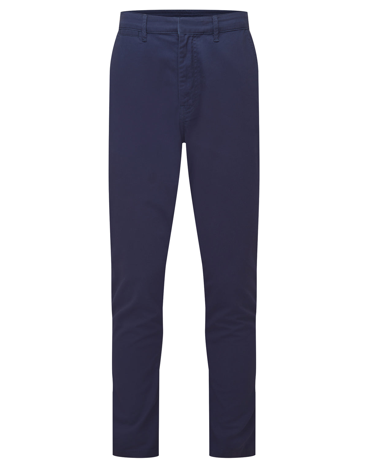 Asquith & Fox Men’s ultimate chinos in Navy, front view