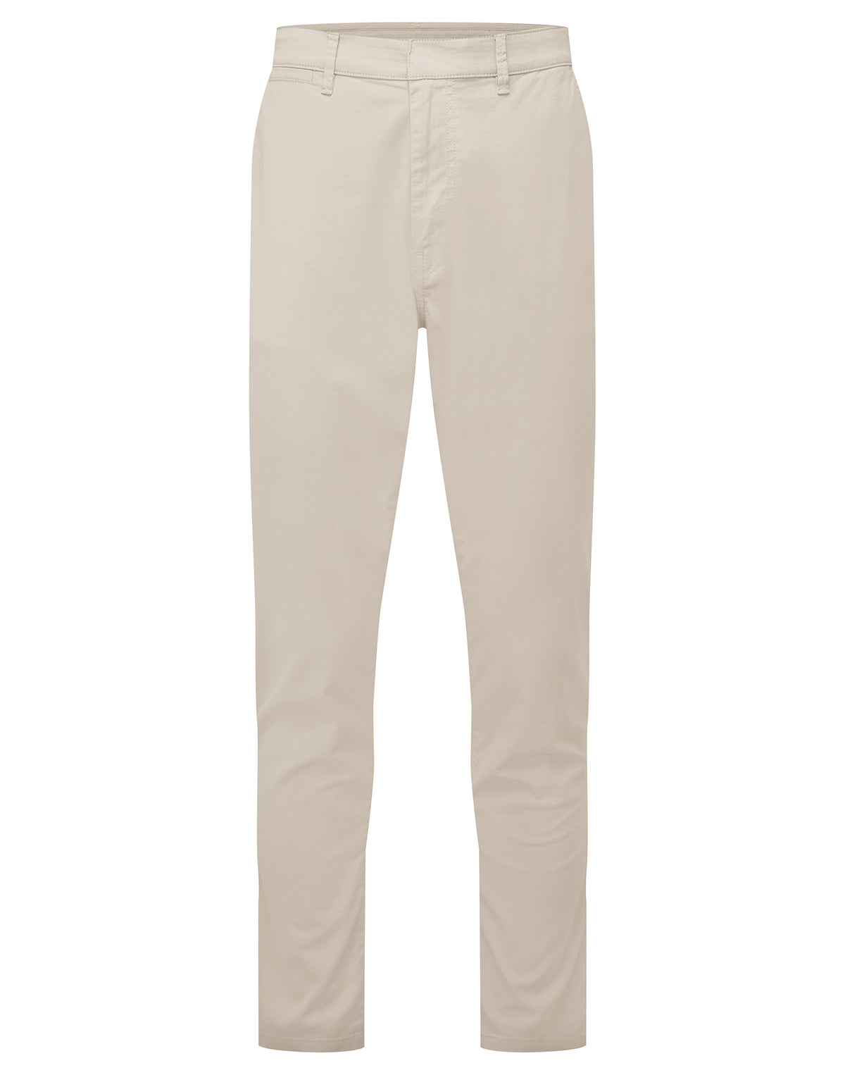 Asquith & Fox Men’s ultimate chinos in Stone, front view