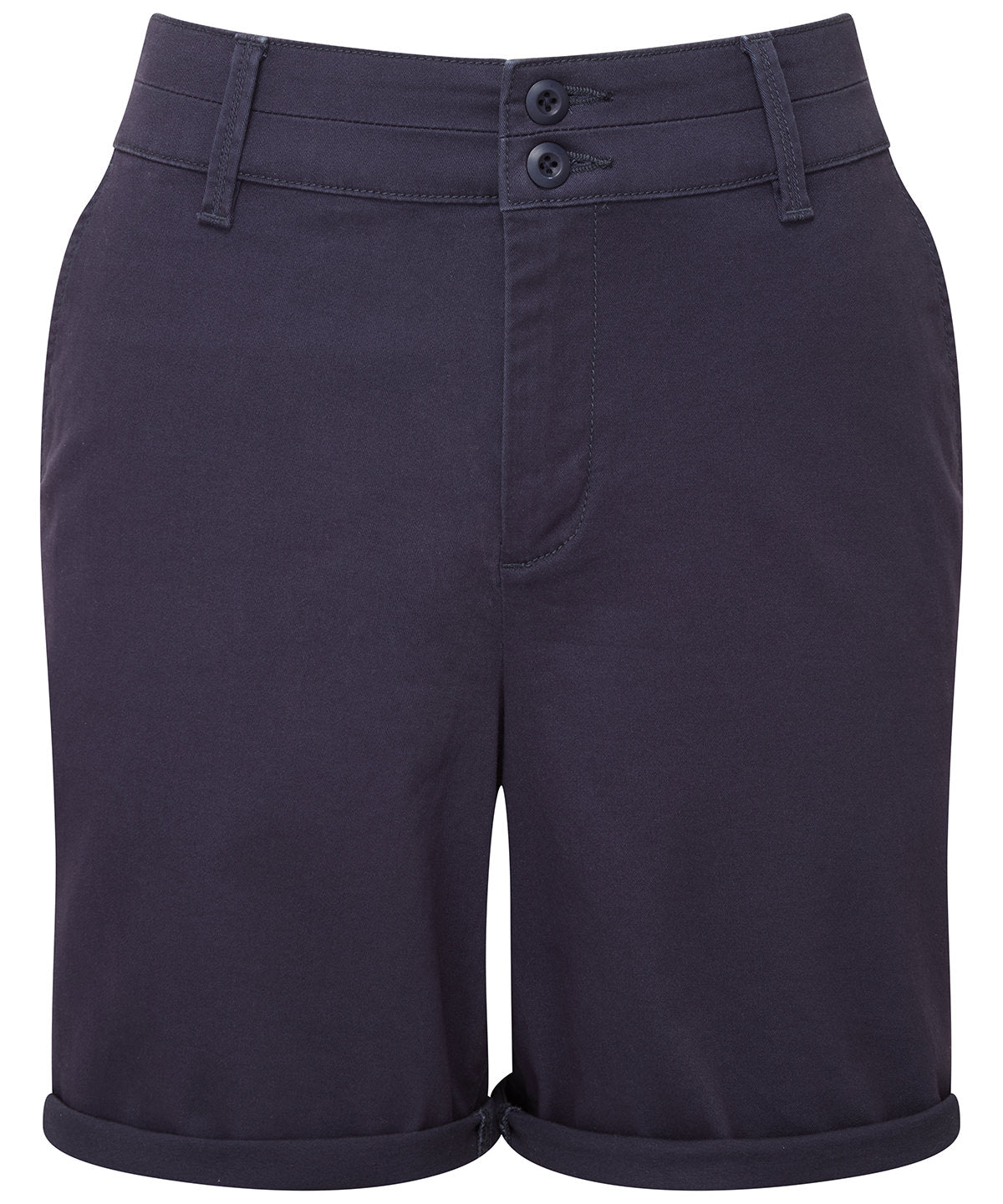 Asquith & Fox Women’s ultimate chino shorts in Navy, front view