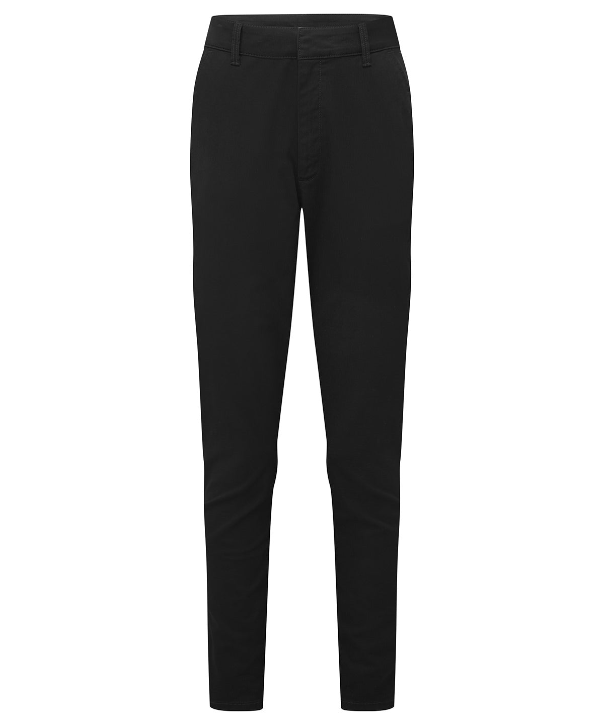 Asquith & Fox Women’s ultimate chinos in Stay Black, front view