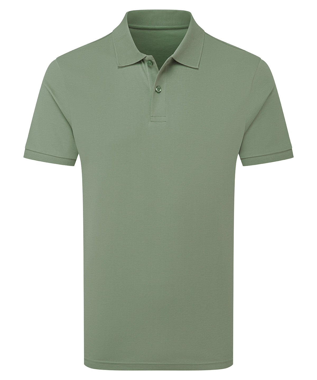 Asquith & Fox Premium mercerised polo in Fern, front view