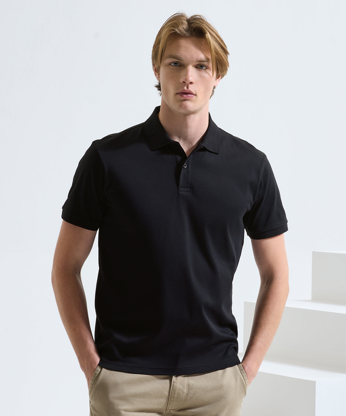 Asquith & Fox Premium mercerised polo, lifestyle photo