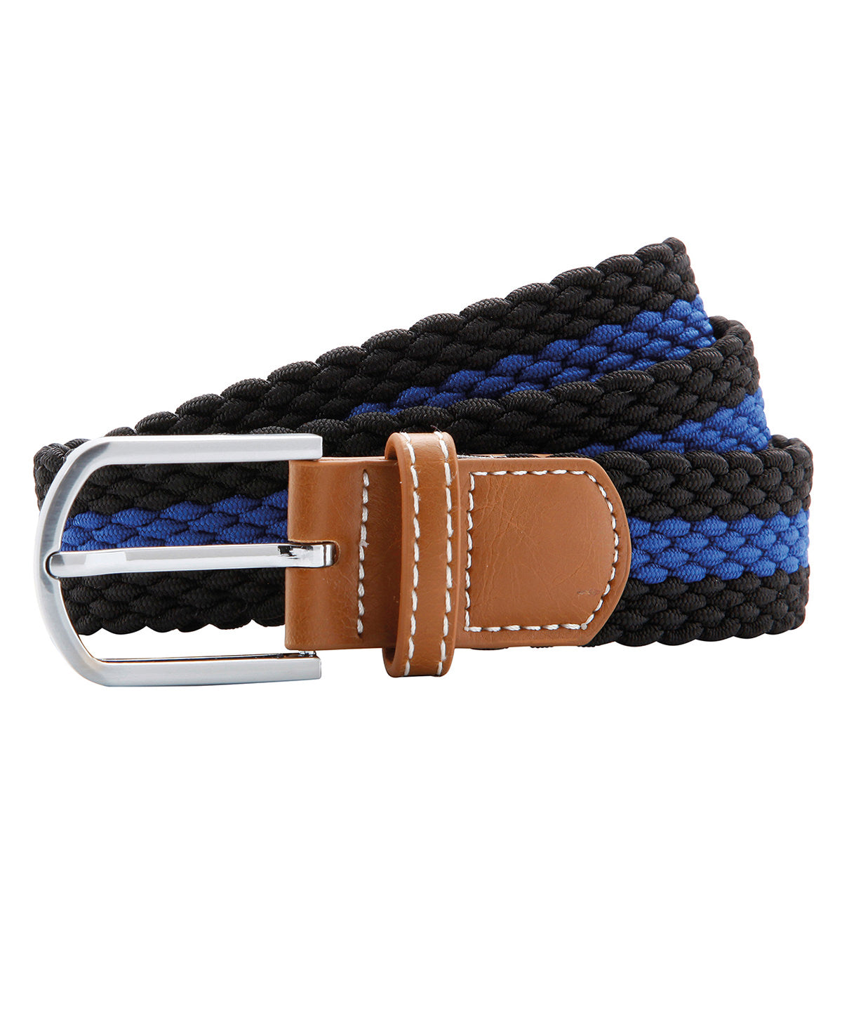Asquith & Fox Two-colour stripe braid stretch belt, lifestyle photo