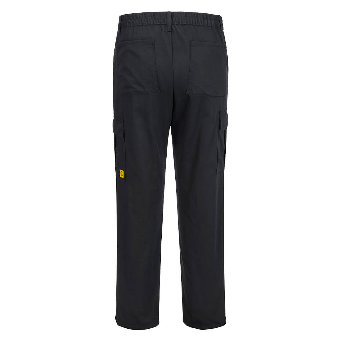 Portwest AS11 Anti-Static ESD Trousers in Black, back view