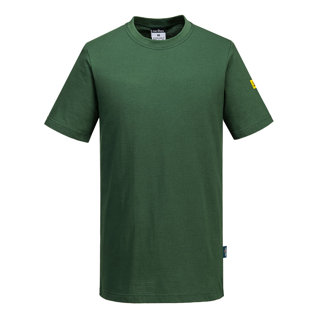 Portwest Anti-Static ESD T-Shirt S/S in Forest Green, image 3