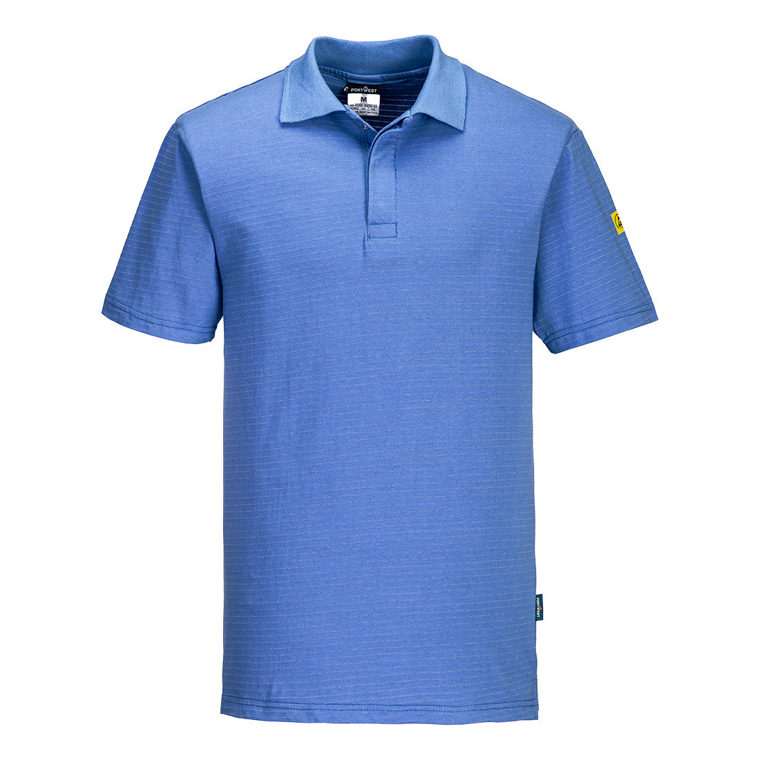 Portwest Anti-Static ESD Polo Shirt S/S in Hamilton Blue, image 4